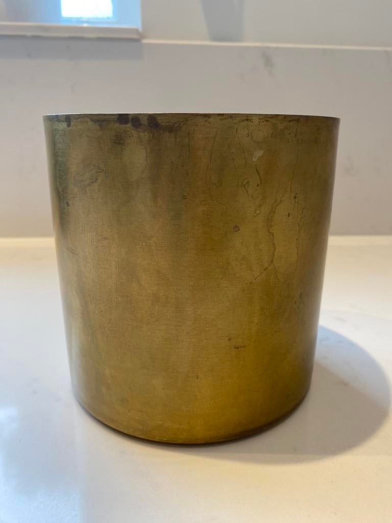 Koperen bloempot Danish Design, Overige materialen, Rond, Binnen, Ophalen of Verzenden