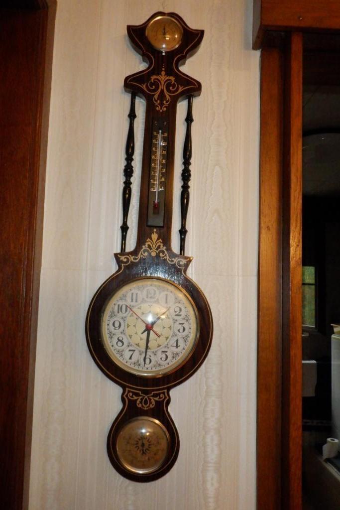 barometer met klok en thermometer, Enlèvement, Comme neuf, Baromètre