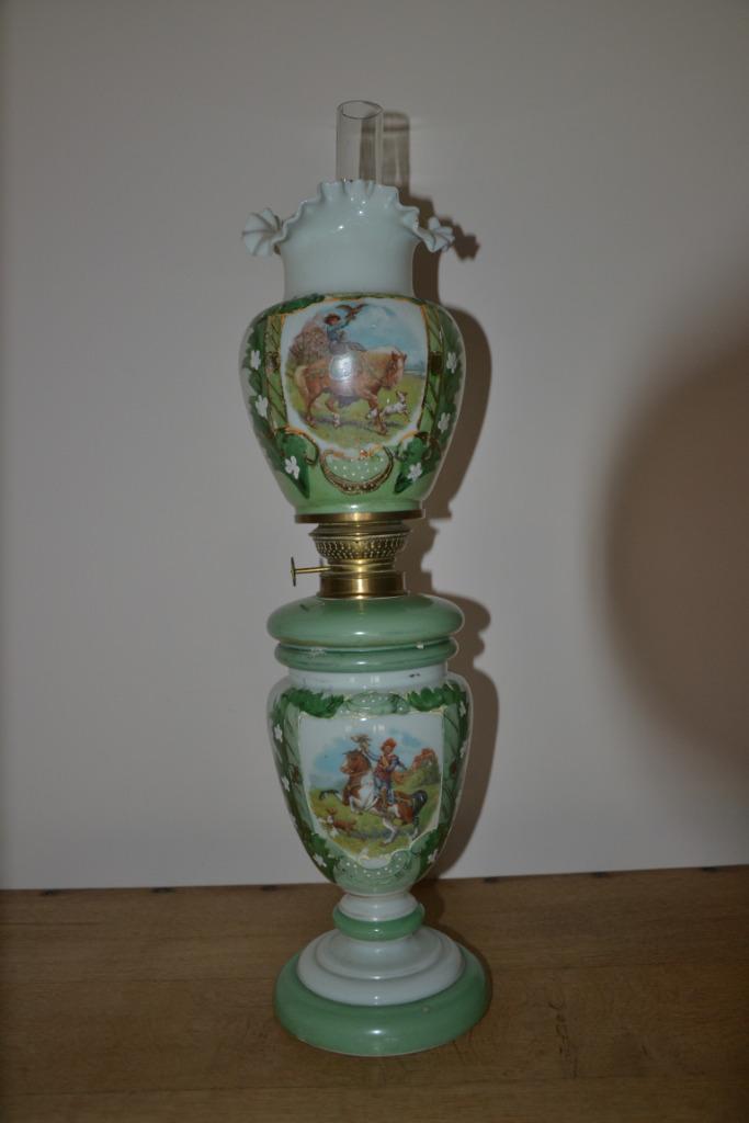 Een olielamp., Ophalen