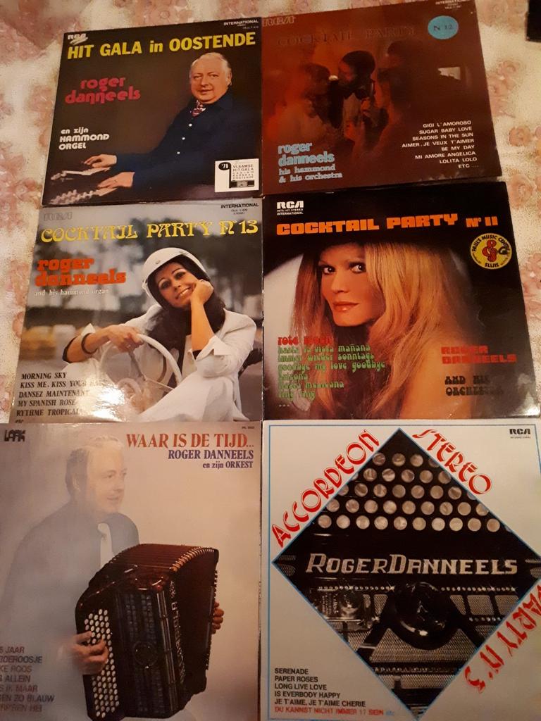 6 lp platen Roger Danneels accordeon, Cd's en Dvd's, Ophalen of Verzenden, Gebruikt