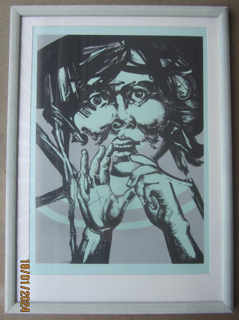 "PRIMUM VIVERE" - Octave Landuyt, Antiek en Kunst, Kunst | Litho's en Zeefdrukken, Ophalen