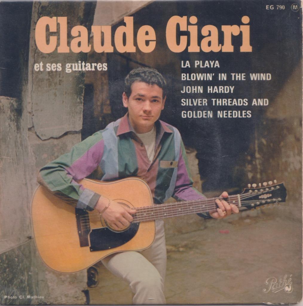 Claude Ciari – La playa / Blowin’ in the wind + 2 – EP, Gebruikt, 7 inch, Ophalen of Verzenden, Pop
