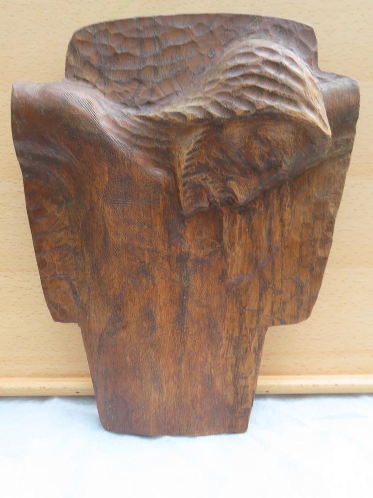 André LACÔME houtsnijwerk  Jezus aan het kruis  28.5X22.5 cm, Ophalen of Verzenden
