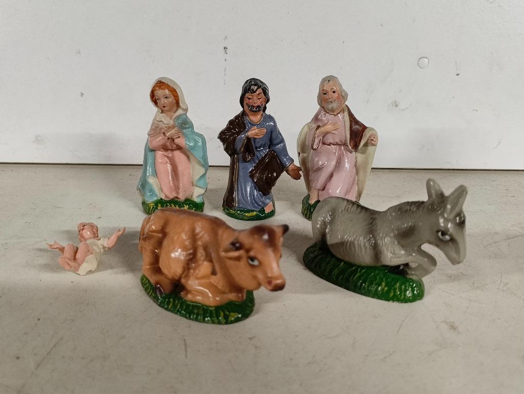 Lot plastieken figuurtjes voor in de kerstkribbe, Ophalen of Verzenden
