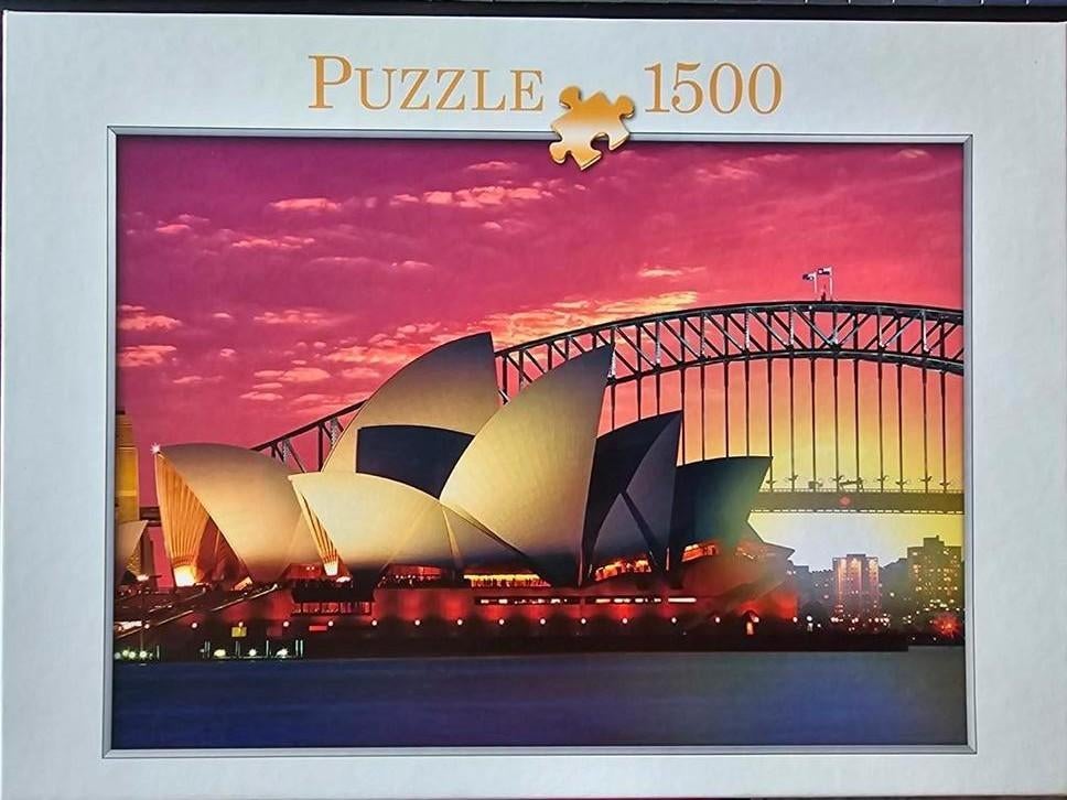Puzzle 1500 pièces, complet, opéra de Sydney., Enlèvement ou Envoi