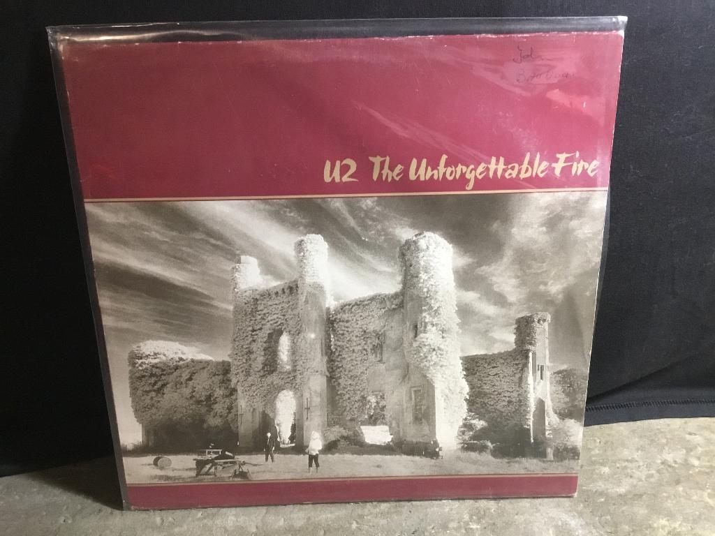 Vinyl lp u2 the unforgettable fire, Ophalen of Verzenden, Gebruikt