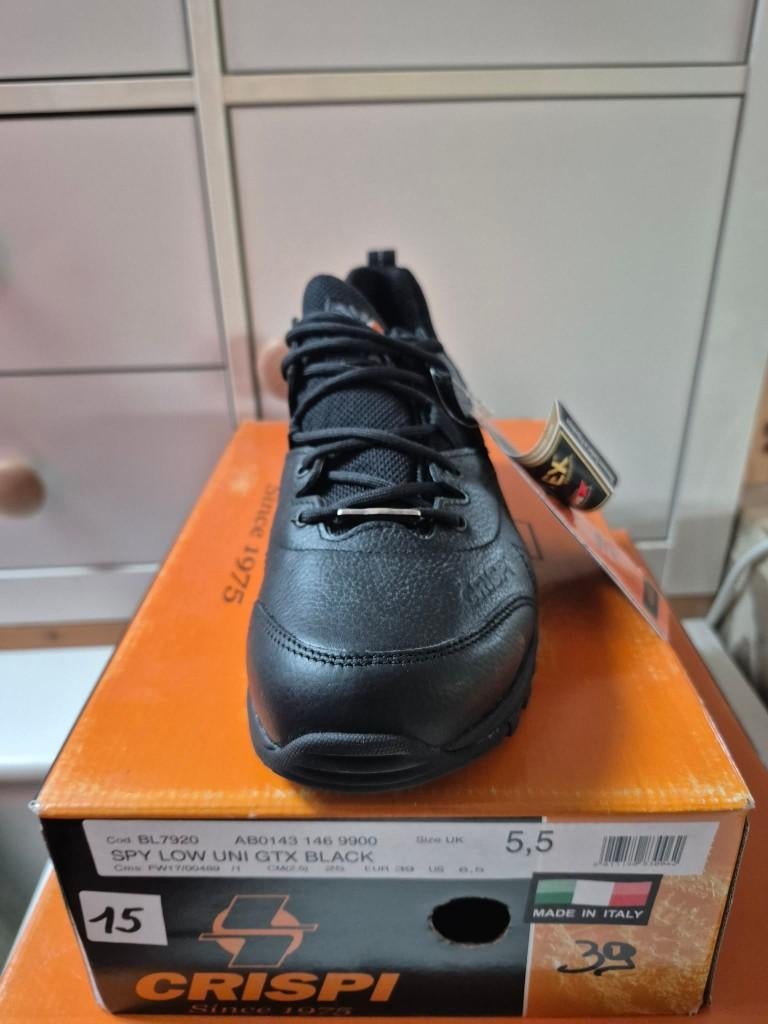 Chaussures Crispi Spy Uni Low GTX Black P39 Neuves, Neuf, Crispi, Enlèvement ou Envoi, Chaussures basses
