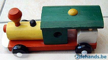 Houten trein gekleurd, Neuf