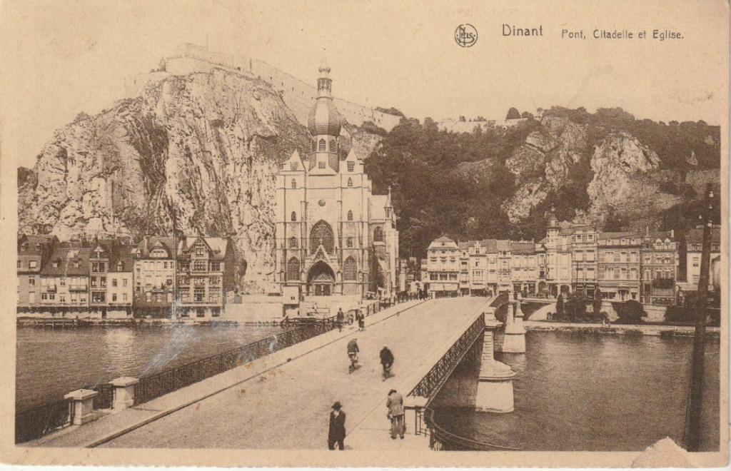 DINANT  PONT  CITADELLE  EGLISE  CPA  1929, Enlèvement ou Envoi, 1920 à 1940, Affranchie, Namur