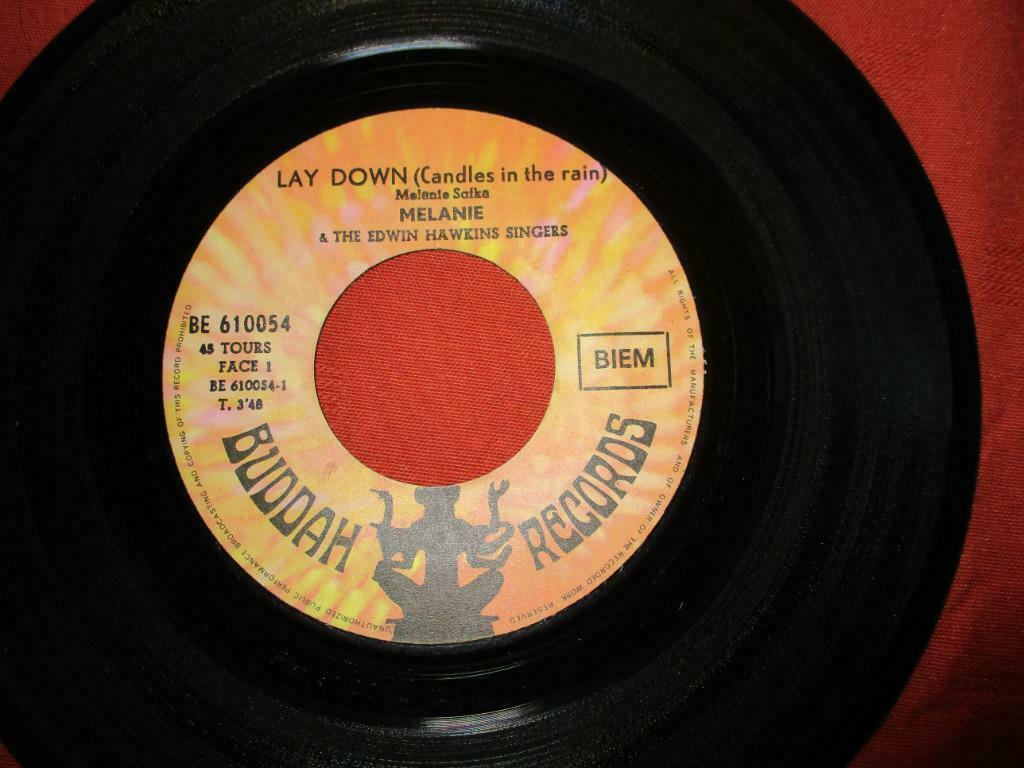 DISQUE VINYL 45 TOURS  MELANIE "LAY DOWN"., Cd's en Dvd's, Ophalen of Verzenden