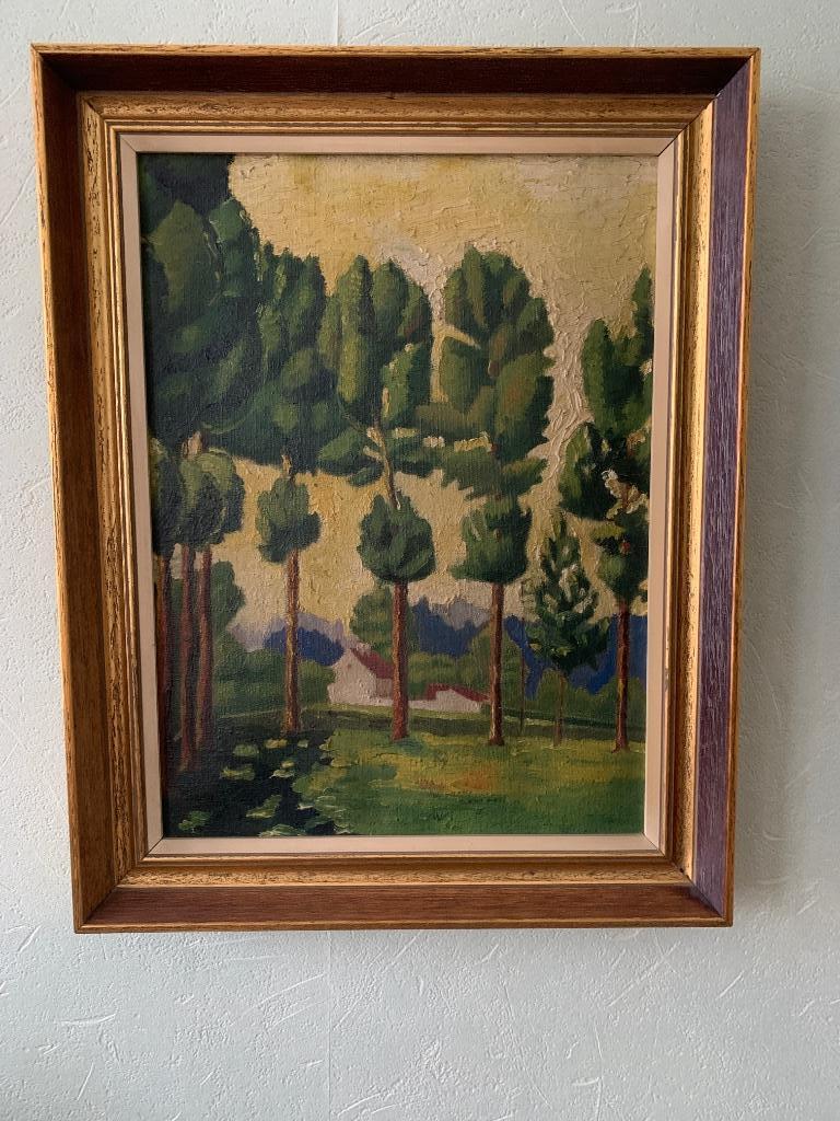 Tableau Paysage Arbres sur toile, Enlèvement