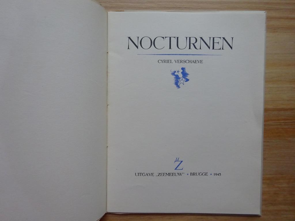 Cyriel Verschaeve, Nocturnen Brugge, De Zeemeeuw, 1943, Ophalen of Verzenden, Gelezen, België