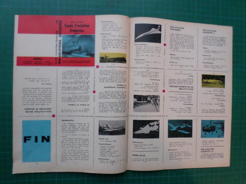 Mini récit spirou n° 268 - toute l'aviation française - 1965, Enlèvement ou Envoi, Autres personnages, Comme neuf, Autres types