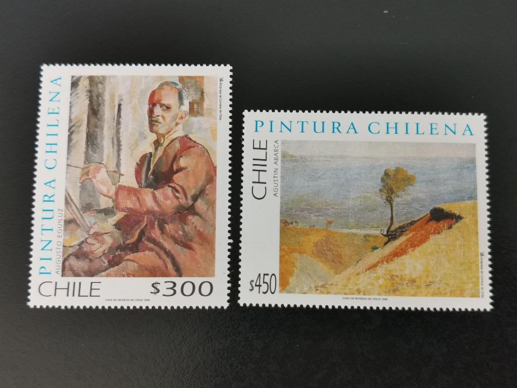 Chili 1998 - art - peintre, paysage **, Enlèvement ou Envoi, Non oblitéré, Amérique du Sud