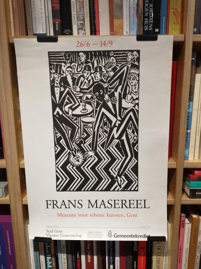 Frans Masereel Museum voor Schone Kunsten Gent affiche, Ophalen of Verzenden, Zo goed als nieuw