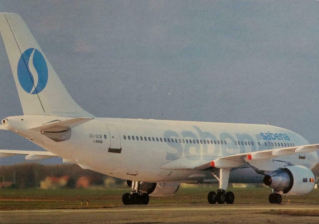 Sabena carte postale A310 F283, Envoi, Non affranchie, Bruxelles (Capitale)