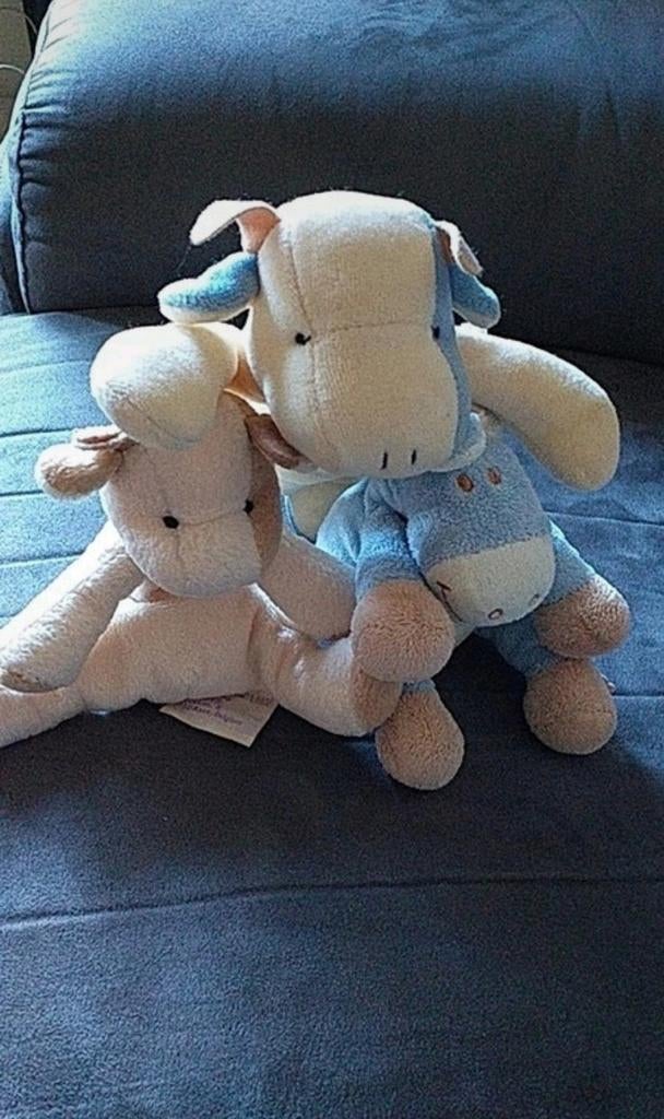 Lot de 3 doudous Noukie's by Premaman, Enfants & Bébés, Enlèvement ou Envoi, Comme neuf, Cadeau d'accouchement