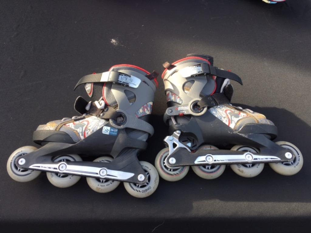 Verstelbare skeelers Oxelo Decathlon maat 34-37, Overige merken, Kinderen, Ophalen of Verzenden, Inline skates 4 wielen