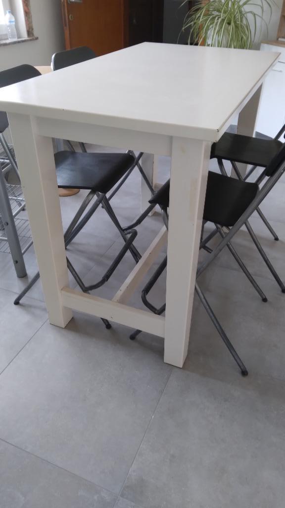 table haute et 4 chaises, Ophalen