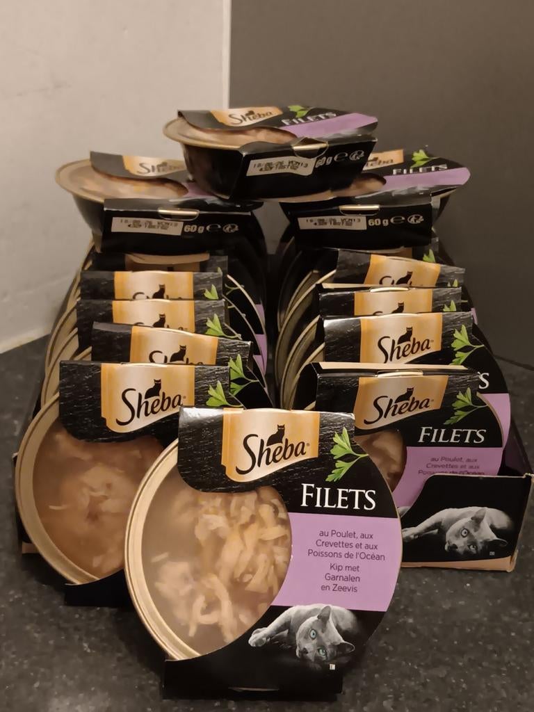 Sheba FILETS Kip met Garnalen en Zeevis, Dieren en Toebehoren, Ophalen