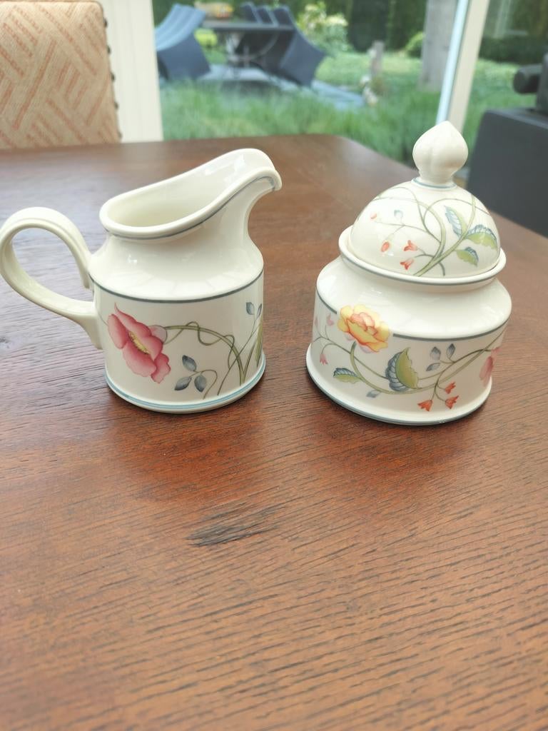 suikerpot en melkkannetje Villeroy & Boch, reeks Albertina, Enlèvement ou Envoi