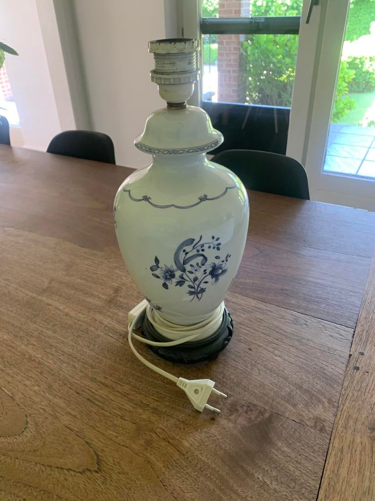 base de lampe en porcelaine, Moins de 50 cm, Klassiek, Comme neuf, Enlèvement