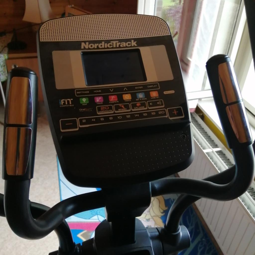 Elliptische fitnesstrainer, Sports & Fitness, Appareils de fitness, Comme neuf, Vélo elliptique, Jambes, Abdominaux, Dos, Métal