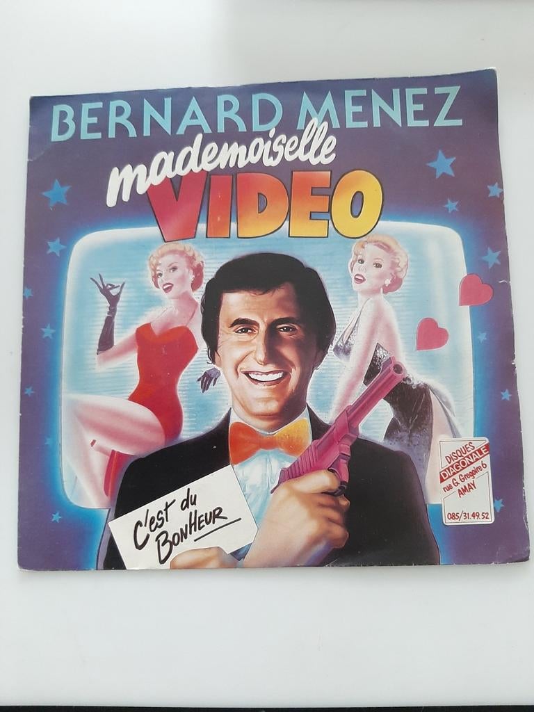 Vinyl 45trs- Bernard menez - mademoiselle video, Ophalen of Verzenden, Gebruikt