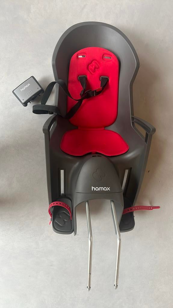 Siège de vélo Hamax, Vélos & Vélomoteurs, Accessoires vélo | Sièges de vélo, Utilisé, Siège arrière, 0 à 18 kg, Repose-pieds, Enlèvement