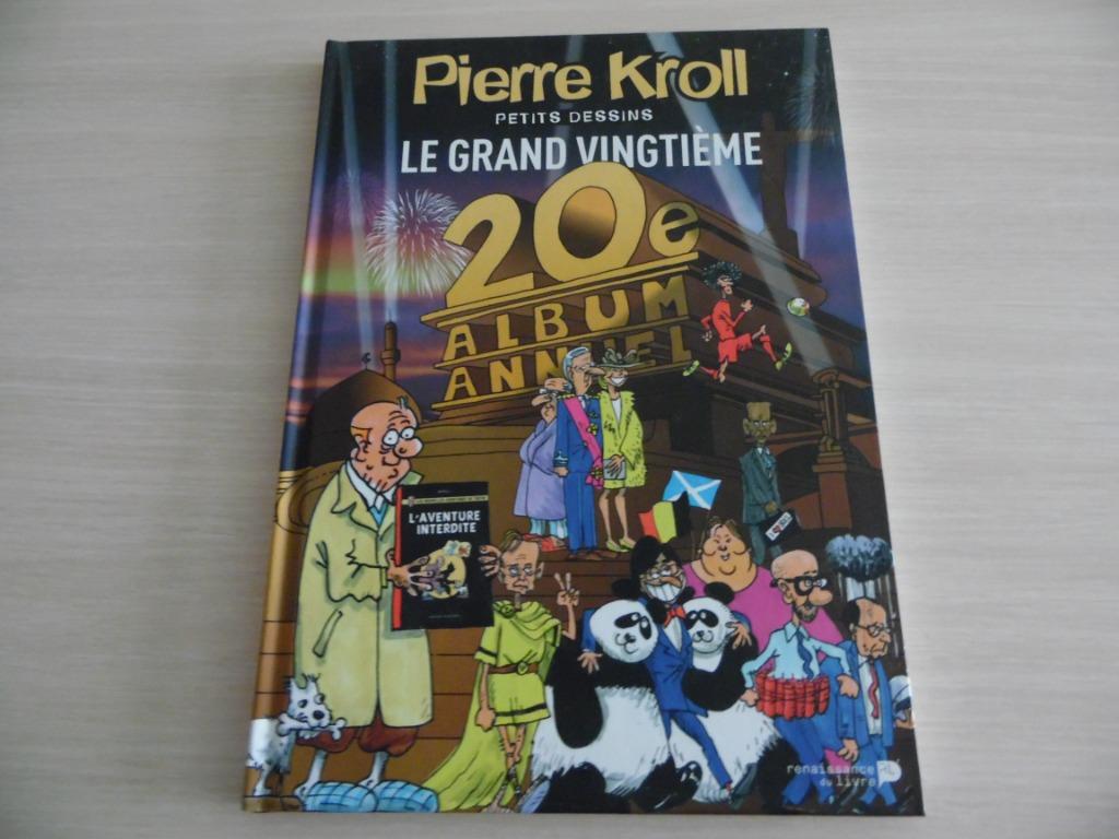 LE GRAND  VINGTIÈME        PIERRE KROLL, Pierre kroll, Eén stripboek, Ophalen of Verzenden, Zo goed als nieuw