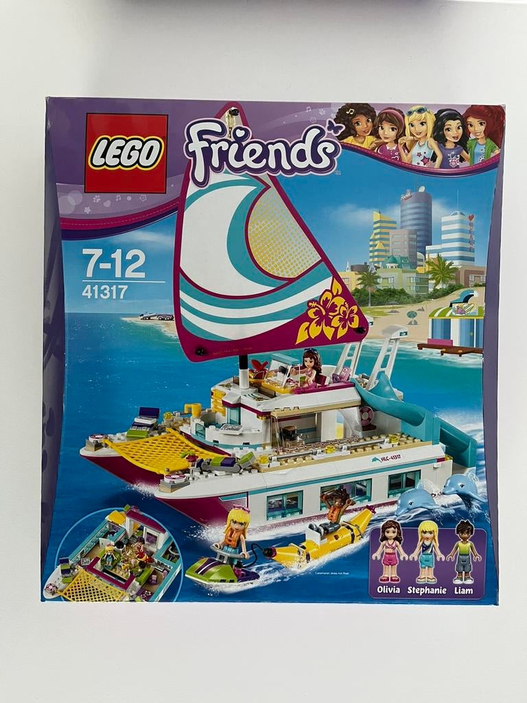 Lego Friends 41317 Sunshine Catamaran, Ophalen, Zo goed als nieuw, Complete set, Lego