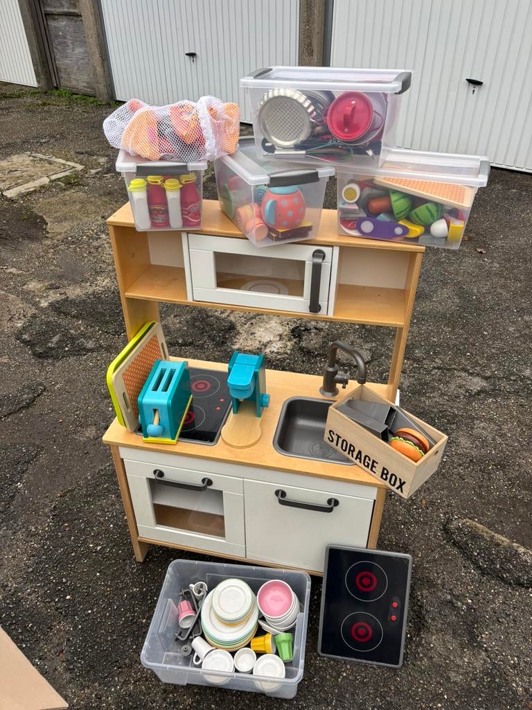 Kitchenette Ikea Duktig avec de nombreux extras ‍, Enlèvement, Utilisé, Bois, Jouer à la cuisine