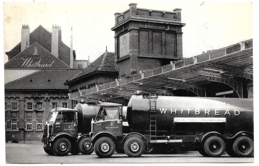 Bruxelles NA654 : Brasserie Whitbread, Envoi, 1940 à 1960, Non affranchie, Bruxelles (Capitale)