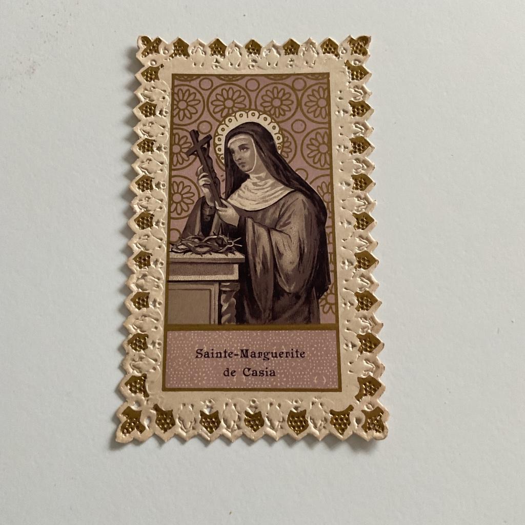 Bidprentje Sainte -Marguerite de Casia, Verzamelen, Bidprentjes en Rouwkaarten, Ophalen, Bidprentje