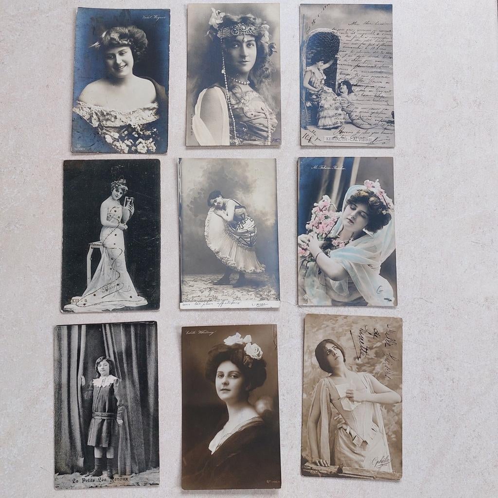 Oude postkaarten  actrices theater, opera, cabaret, Verzamelen, Ophalen of Verzenden