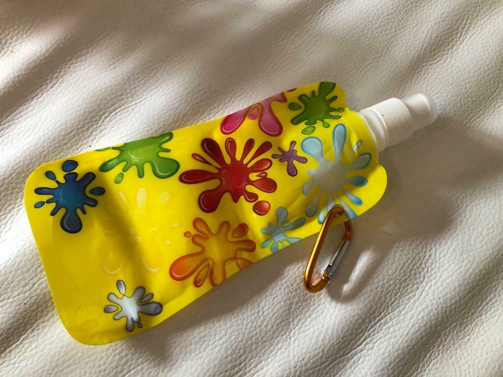 Gourde pliable en plastique sans bpa avec mousqueton : neuf, Maison & Meubles, Cuisine| Tupperware, Neuf, Enlèvement ou Envoi