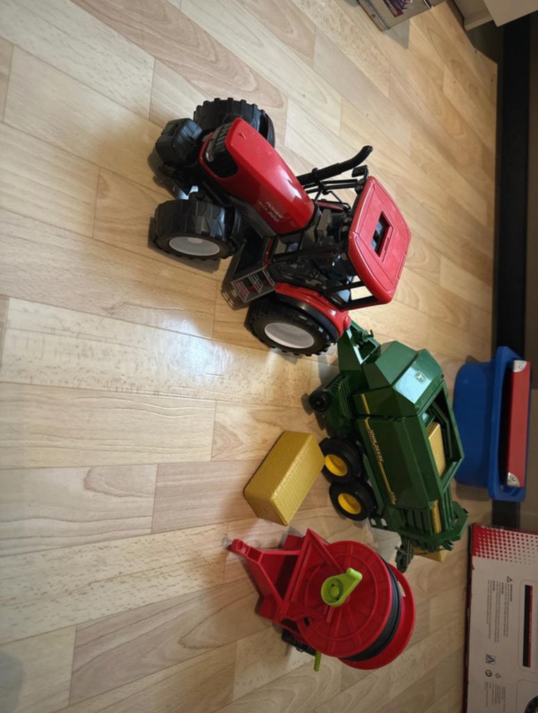 Tractor met aanhangwagens, Kinderen en Baby's, Ophalen of Verzenden, Gebruikt