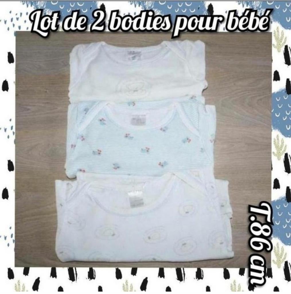 Bodies ML pour bébé-lot de 3-T.86 cm, Enlèvement ou Envoi, Utilisé, Garçon
