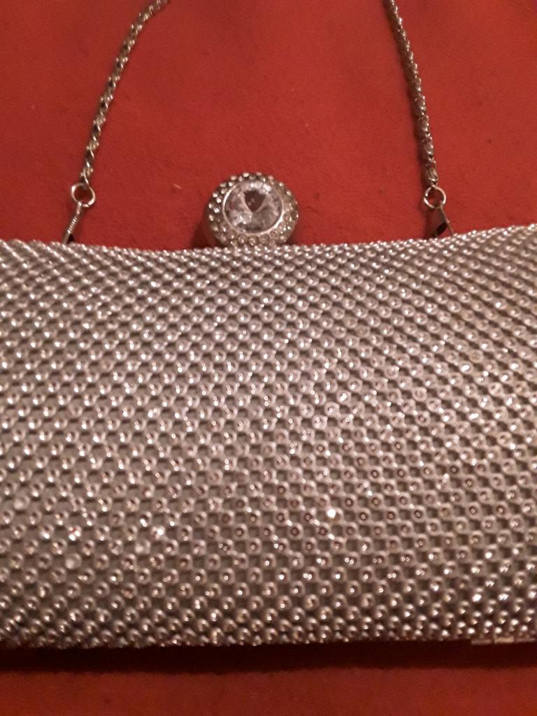 Mooi Handtas  silver, Ophalen, Zo goed als nieuw, Handtas