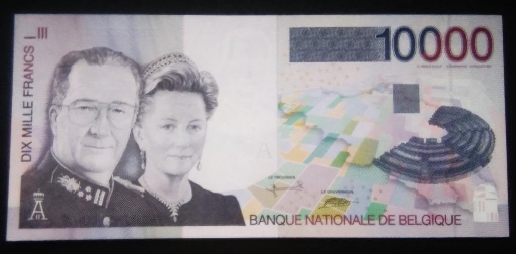 Belgie : 10000 frank albert en paola - 1997 - FDC, Ophalen of Verzenden, Los biljet