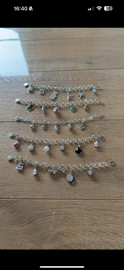 Verschillende ti sento tisento bedelarmbanden, Handtassen en Accessoires, Armbanden, Ophalen, Zo goed als nieuw