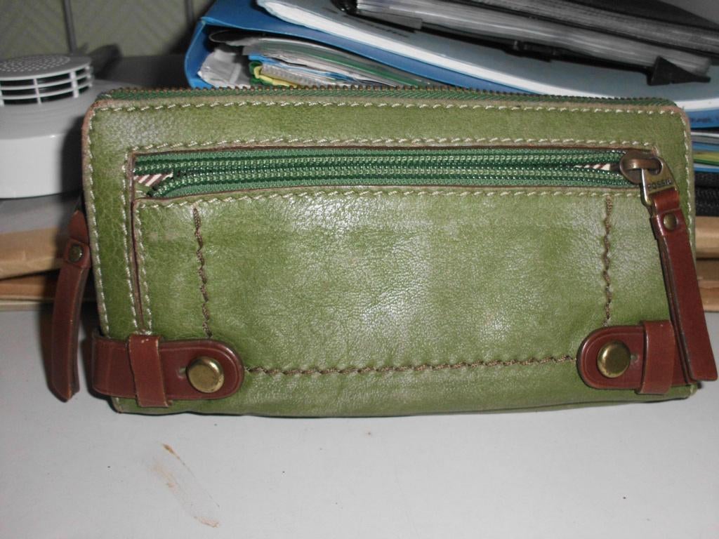 Portefeuille, Nieuw, Leder, Groen, Ophalen