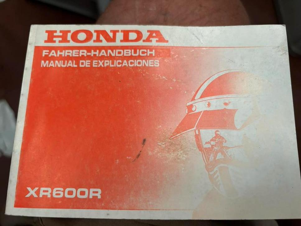 Owner’s manual Honda XR600, Motoren, Ophalen of Verzenden, Honda