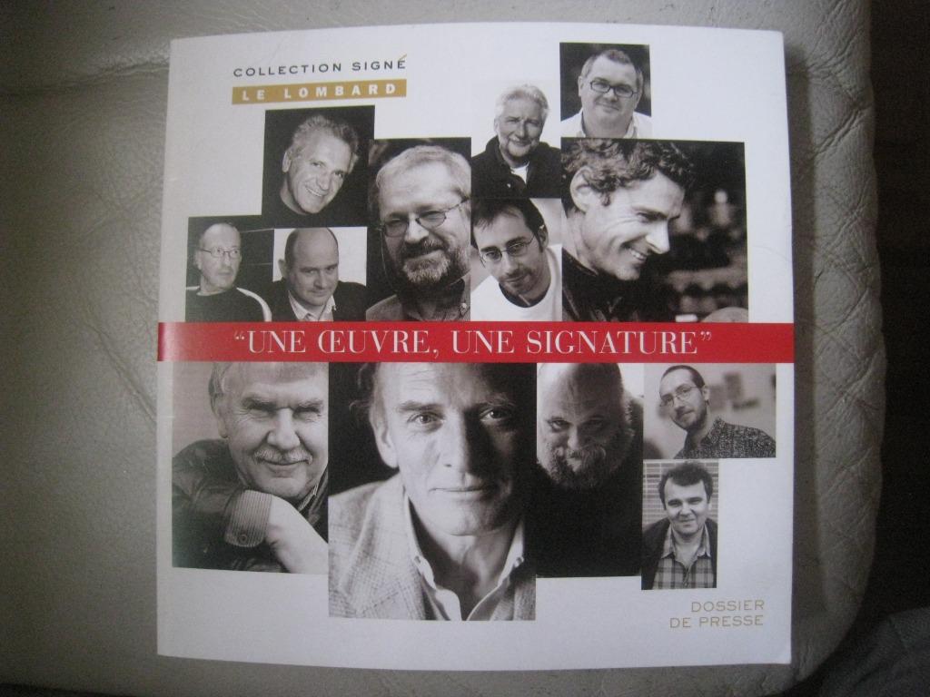 BD Collection signé Le Lombard - Dossier de presse hermann, Neuf, Enlèvement ou Envoi, Une BD, Hermann