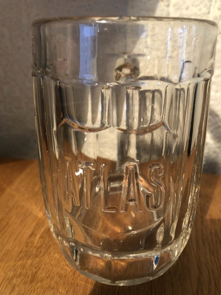 ATLAS bierpul glas, Collections, Enlèvement ou Envoi, Utilisé, Verre ou Verres, Autres marques