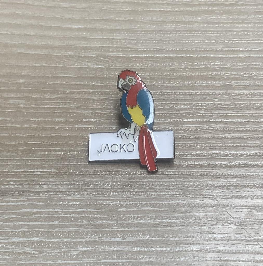 PIN - JACKO - PAPEGAAI - PERROQUET, Verzenden, Gebruikt, Dier of Natuur, Speldje of Pin