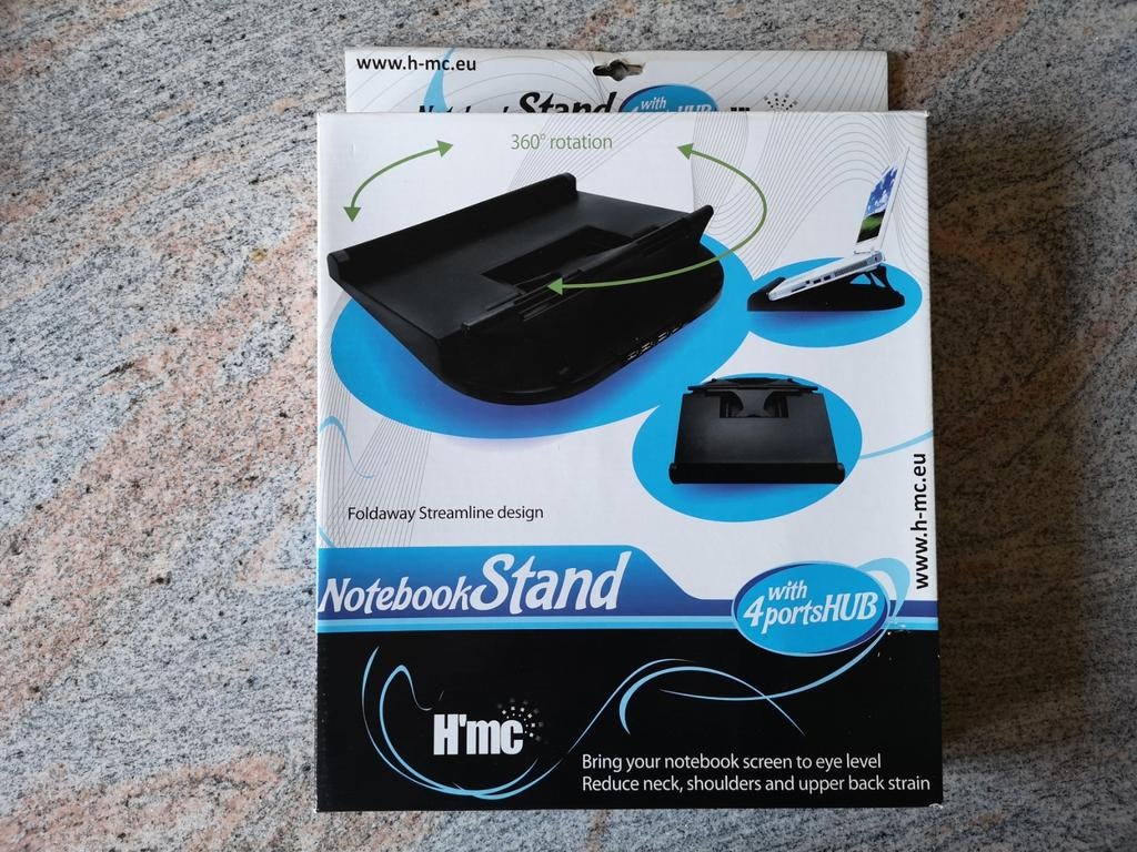 Notebook Stand met 4poorts USB2.0 Hub  Is nieuw, Computers en Software, Laptopstandaarden, Ophalen, Nieuw, HMC