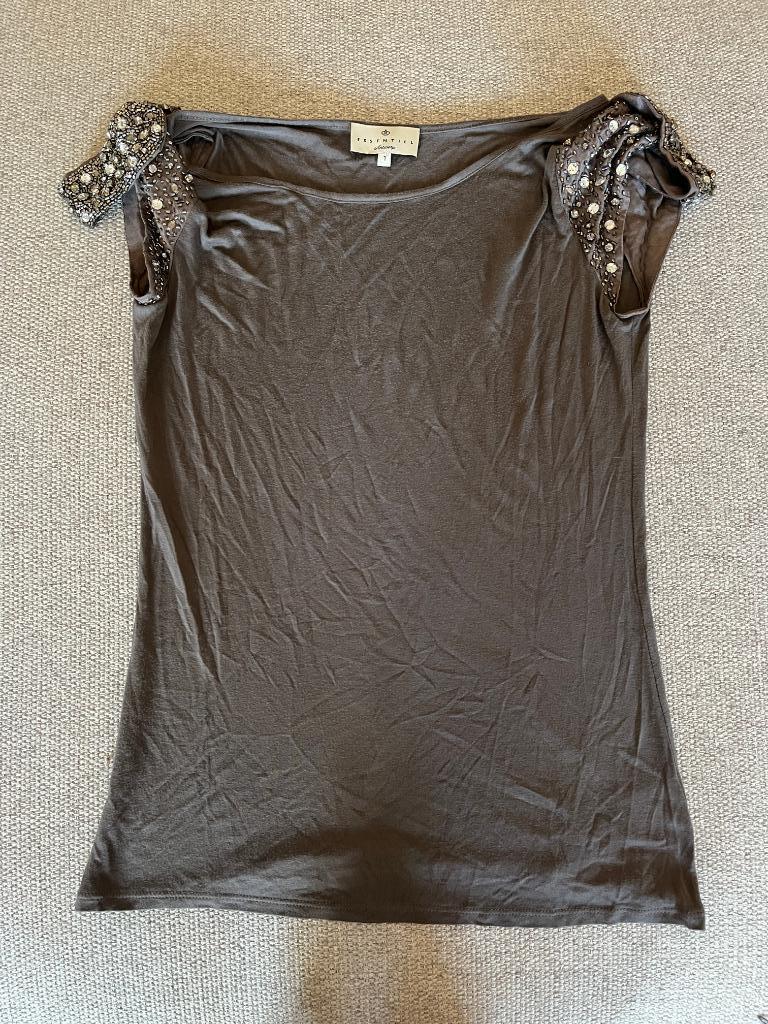 Blouse glitter Essentiel maat 1/S, Ophalen of Verzenden, Zo goed als nieuw, Essentiel Antwerp, Maat 36 (S)