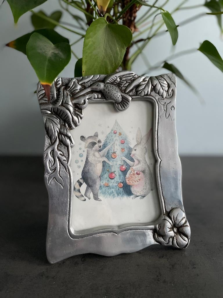 Vintage Seagull Pewter tinnen fotokader, Antiek en Kunst, Ophalen