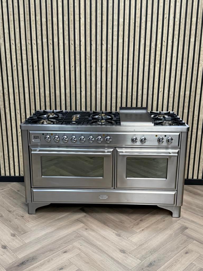 Magnifique Boretti Majestic 150cm Inox + Extracteur, Electroménager, Gaz, Enlèvement ou Envoi, Plaque chauffante, 5 zones de cuisson ou plus